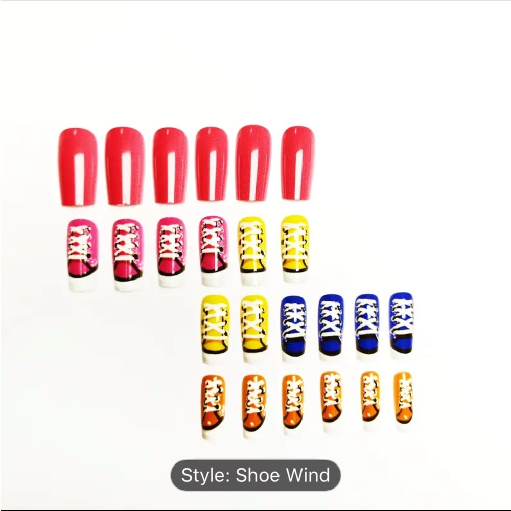 Colorful Sneaker Nail Art - Picture 2 of 5
